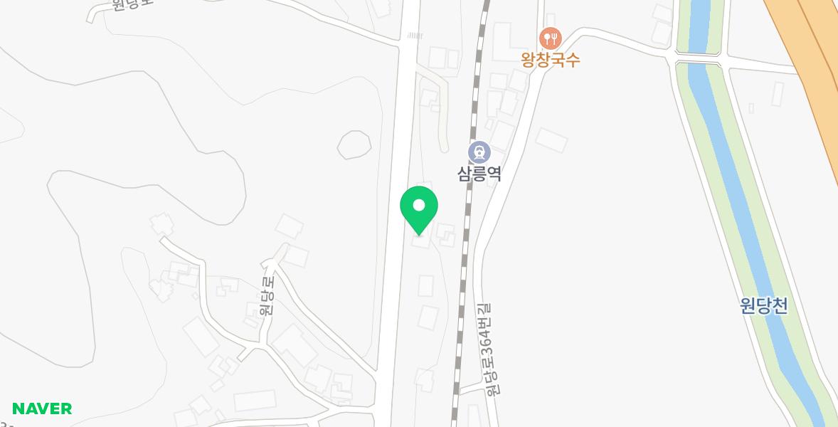 삼릉역과 원당천 인근, 원당로에 위치한 매장 지도.